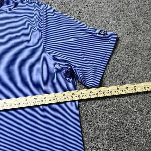 Greyson Polo Shirt Extra Large Purple Blue Club Golf Performance Outdoors Wolf - Picture 5 of 7